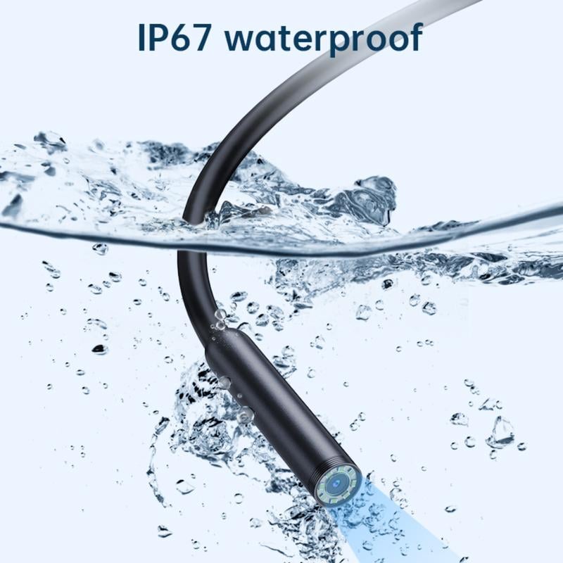 📱 16.4ft HD Endoscope Camera – Flexible Inspection Borescope for iPhone & Android