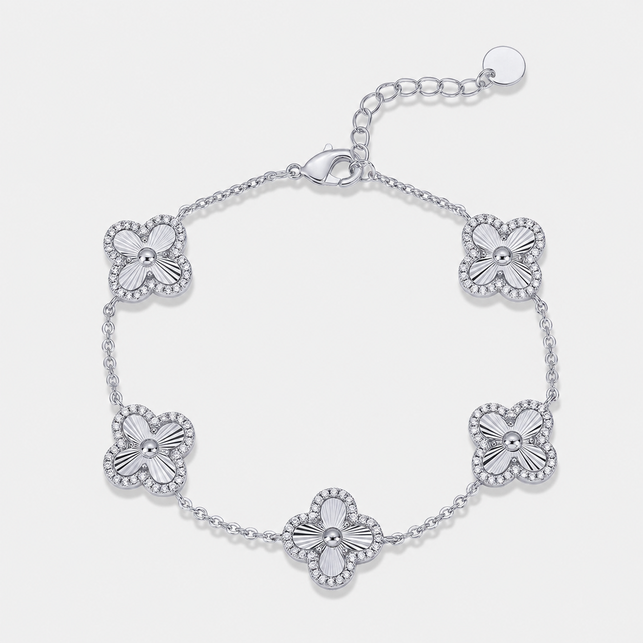 24K Gold-Plated Four-Leaf Clover Bracelet – Lucky Charm Jewelry for Women