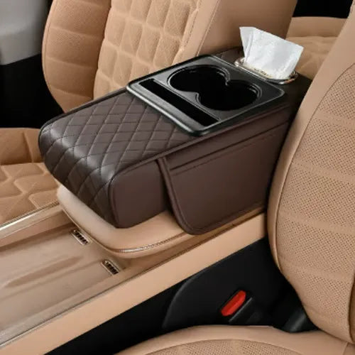 Multifunctional PU Leather Car Armrest Box Mat
