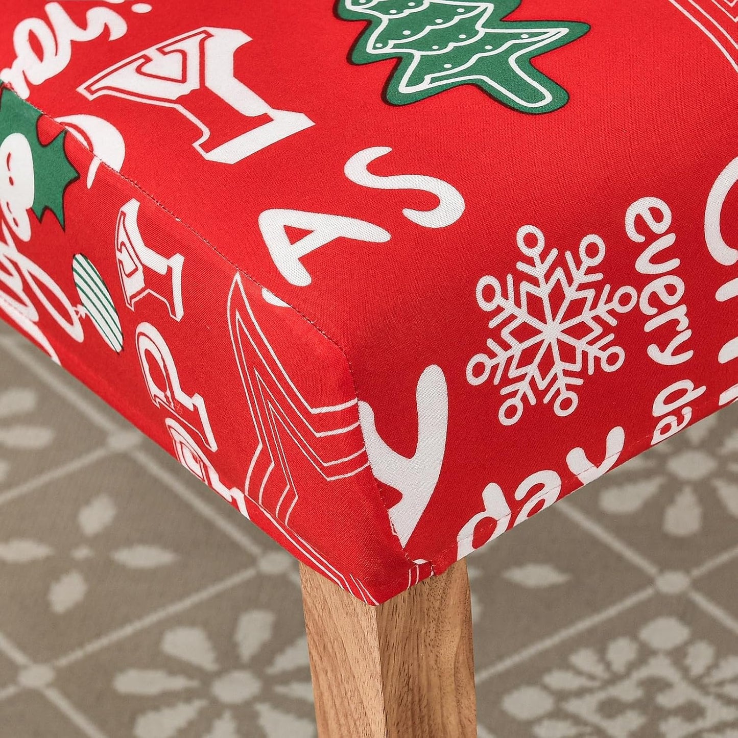 Instant Christmas Cheer: Premium Elastic Holiday Chair Covers