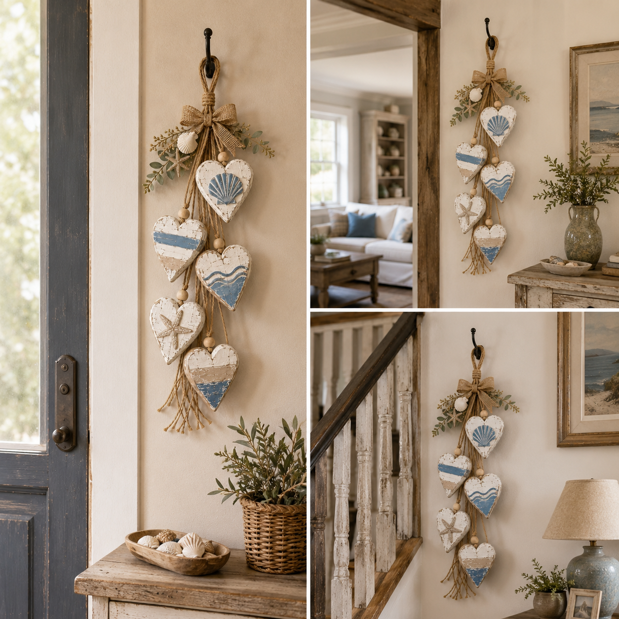 🍂🤎Hanging Heart Wall Decor