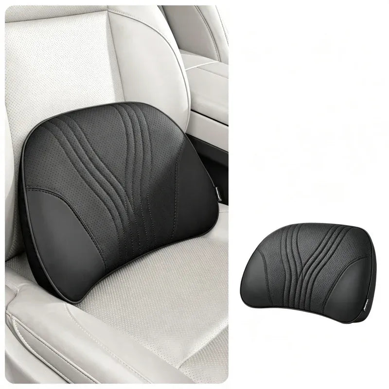 Premium Car Seat Headrest & Lumbar Support Cushion