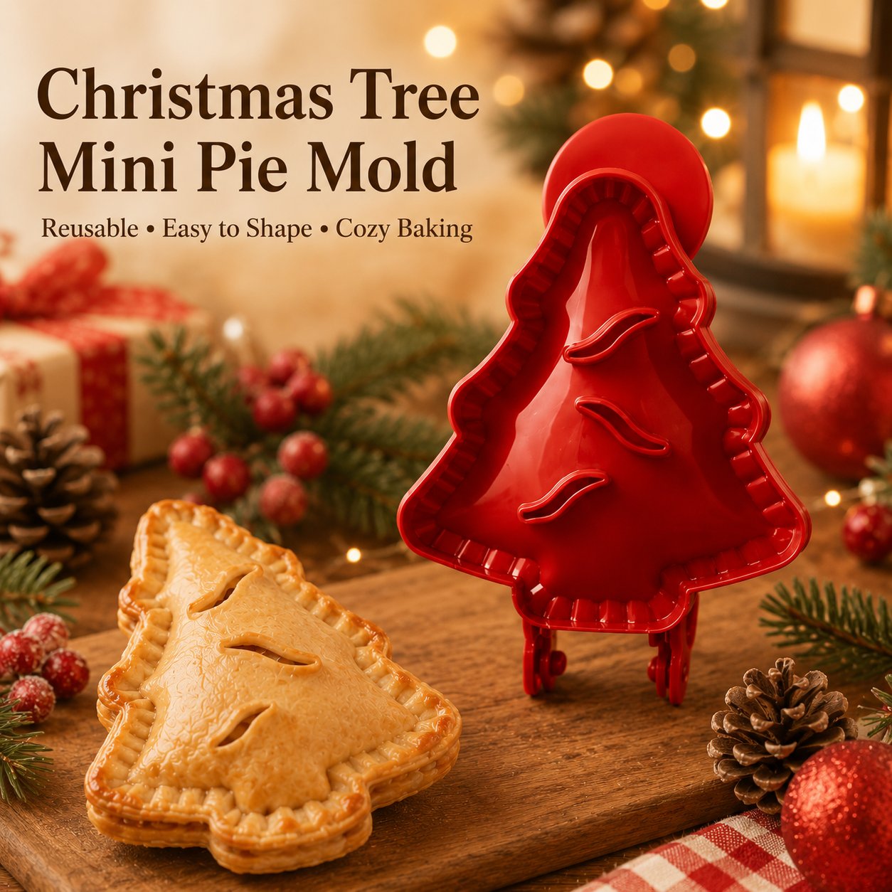🥧 🍎 Beginner-Friendly Mini Hand Pie Press Mold – 6 Fun Shapes for Easy Homemade Pastries