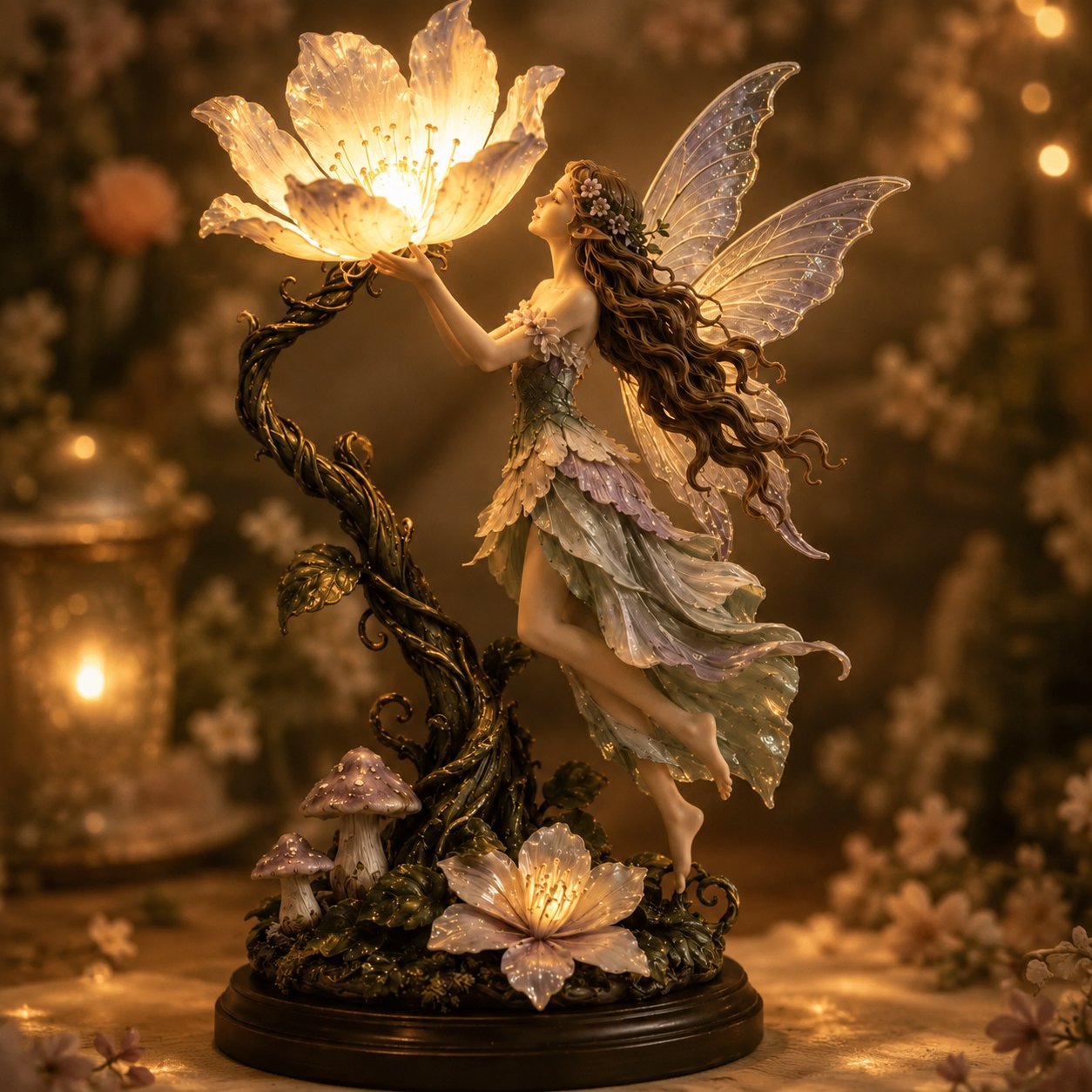 🌙 ✨ Fairy Flower Night Light – Modern Decorative LED Lamp For Cozy Home Space