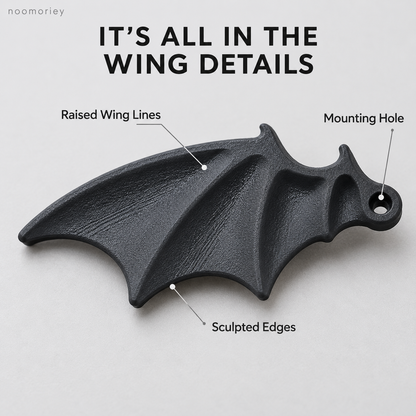 🦇 Bat Wing License Plate Decor – Gothic Car Accent