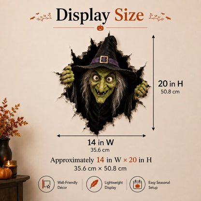 🦇Halloween Break-In 3D Wall Decals