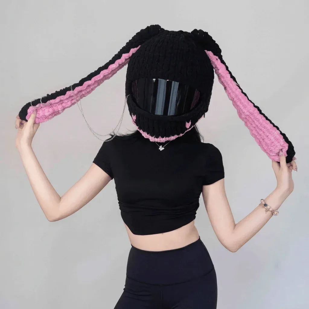 🏍Handmade Helmet Cover |Cute Knit Helmet Topper forMotorcycle & Bike Helmets