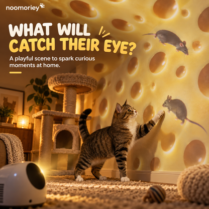 🧀 Cheese & Mouse Cat Projector – Indoor Fun for Curious Cats