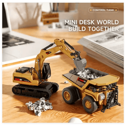 🚜 1:64 Premium Alloy Mini RC Construction Set