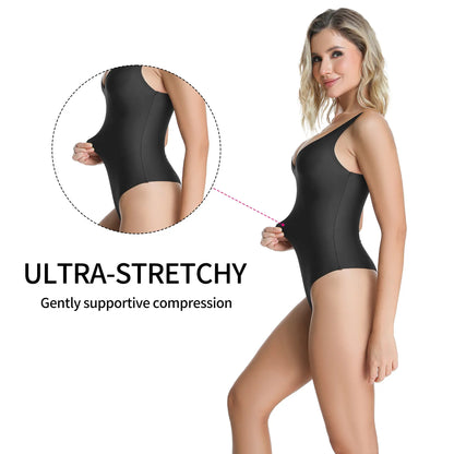 Wireless Plunge Thong Bodysuit - Sexy, Comfortable Fit