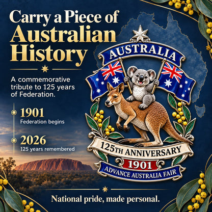 🦘Australia 125th Anniversary Commemorative Metal Car Emblem