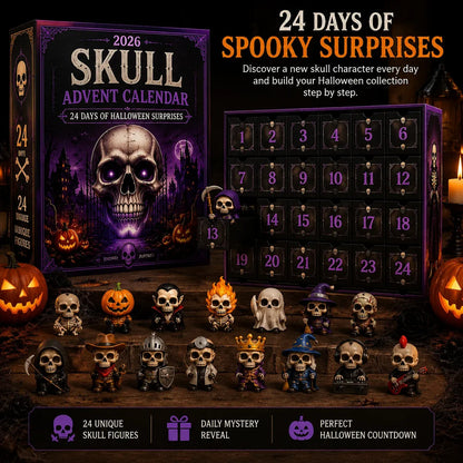 💀 Skull Advent Calendar 2026-24 Days Of Halloween Surprises