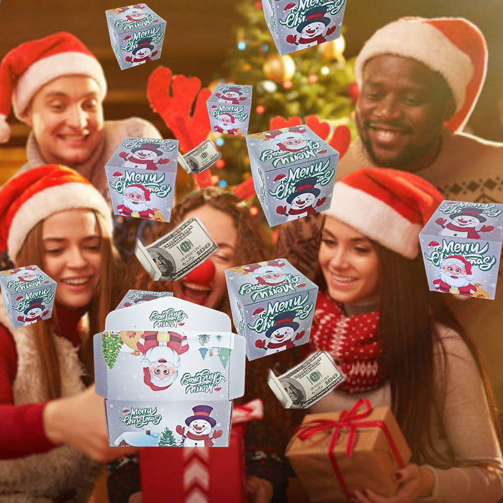 🎁Christmas Pop-up Surprise Gift Box - Unique Folding Bouncing Red Envelope Gift Box🎁