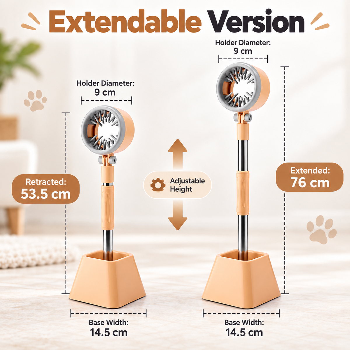 🐾 Hands-Free Pet Hair Dryer Stand – Adjustable Grooming Holder for Dogs & Cats