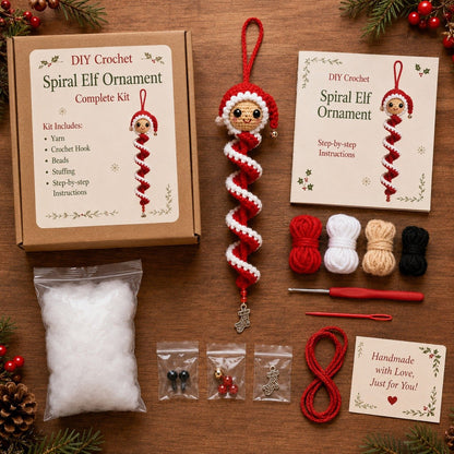 🔥HOT SALE 49% OFF - 🎅🌲Crochet Snowman Spiral Oranment DIY Kit