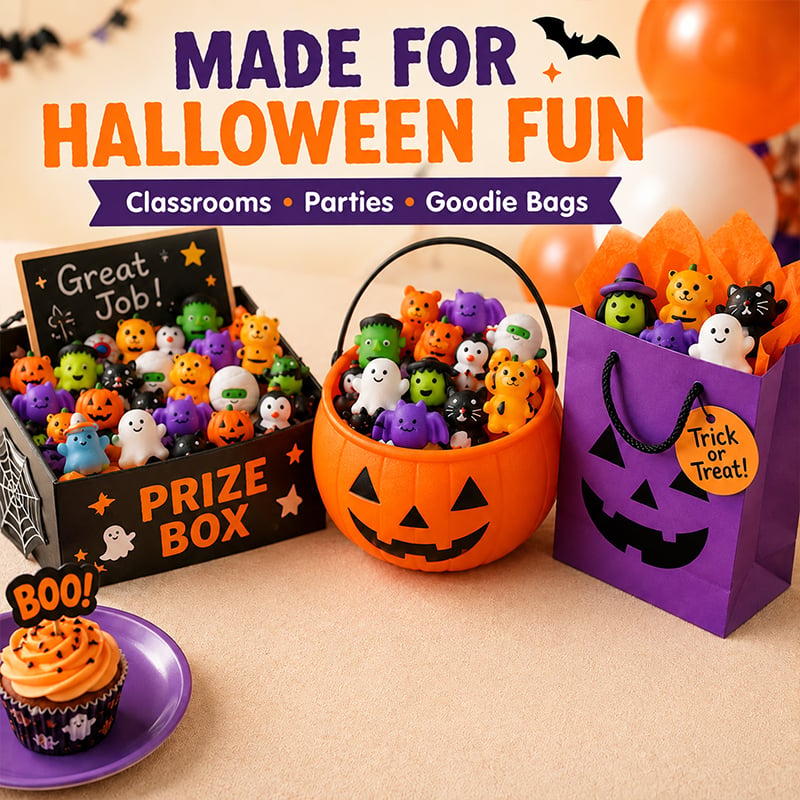 🎃 30PCS Halloween Mochi Squishy Toys