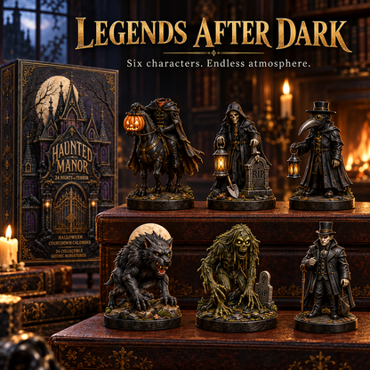 Haunted Manor Halloween Countdown Calendar 2026 – 24 Nights of Terror Gothic Miniature Collectibles