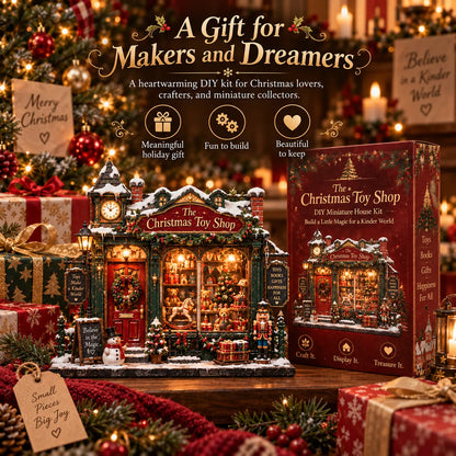 🎄 The Christmas Toy Shop™-DIY 3D Miniature House Kit