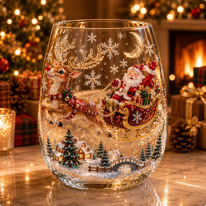 💥 Pre-order: 49% Off – Santa Stuck in the Chimney Whiskey Bottle