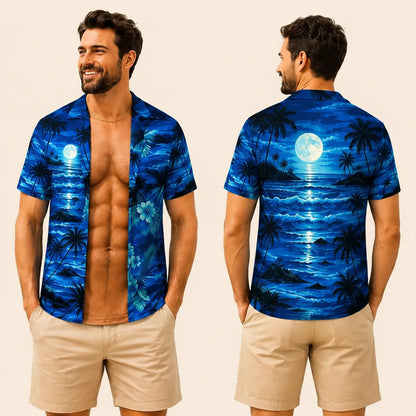 Funny Muscle T Shirt for Men, Hawaiian Shirt Illusion Tee, Personalized 3D Fake Open Shirt💪🔥