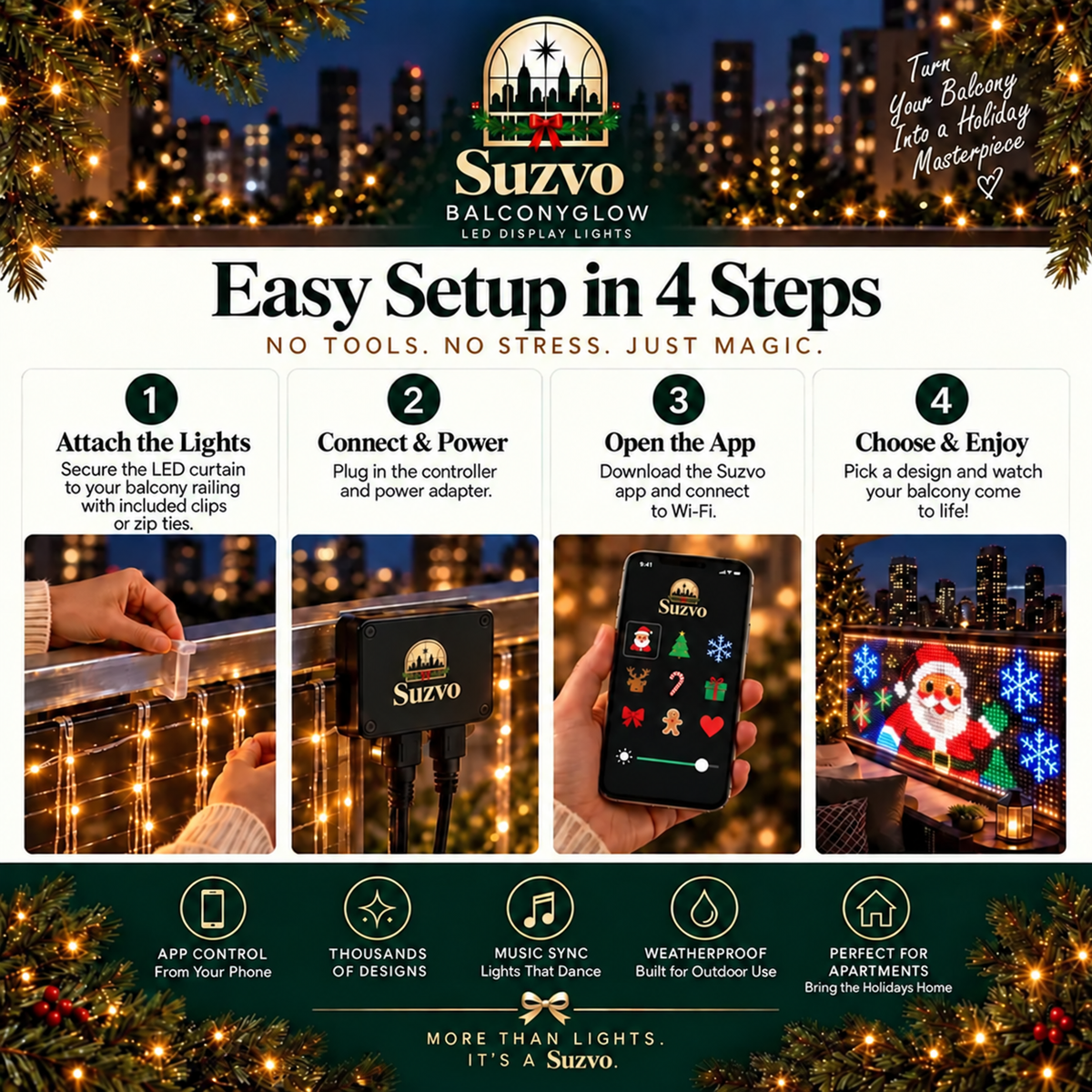 🎅DIY Programmable Curtain Lights | Create Anything. Light Up Everything. ✨
