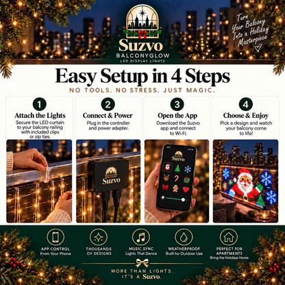 🎅DIY Programmable Curtain Lights | Create Anything. Light Up Everything. ✨