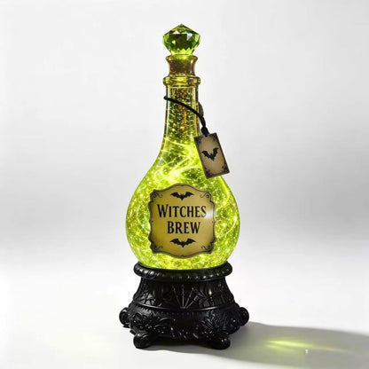🧙✨Lighted Witches’ Brew Poison Bottle Glitter Globe