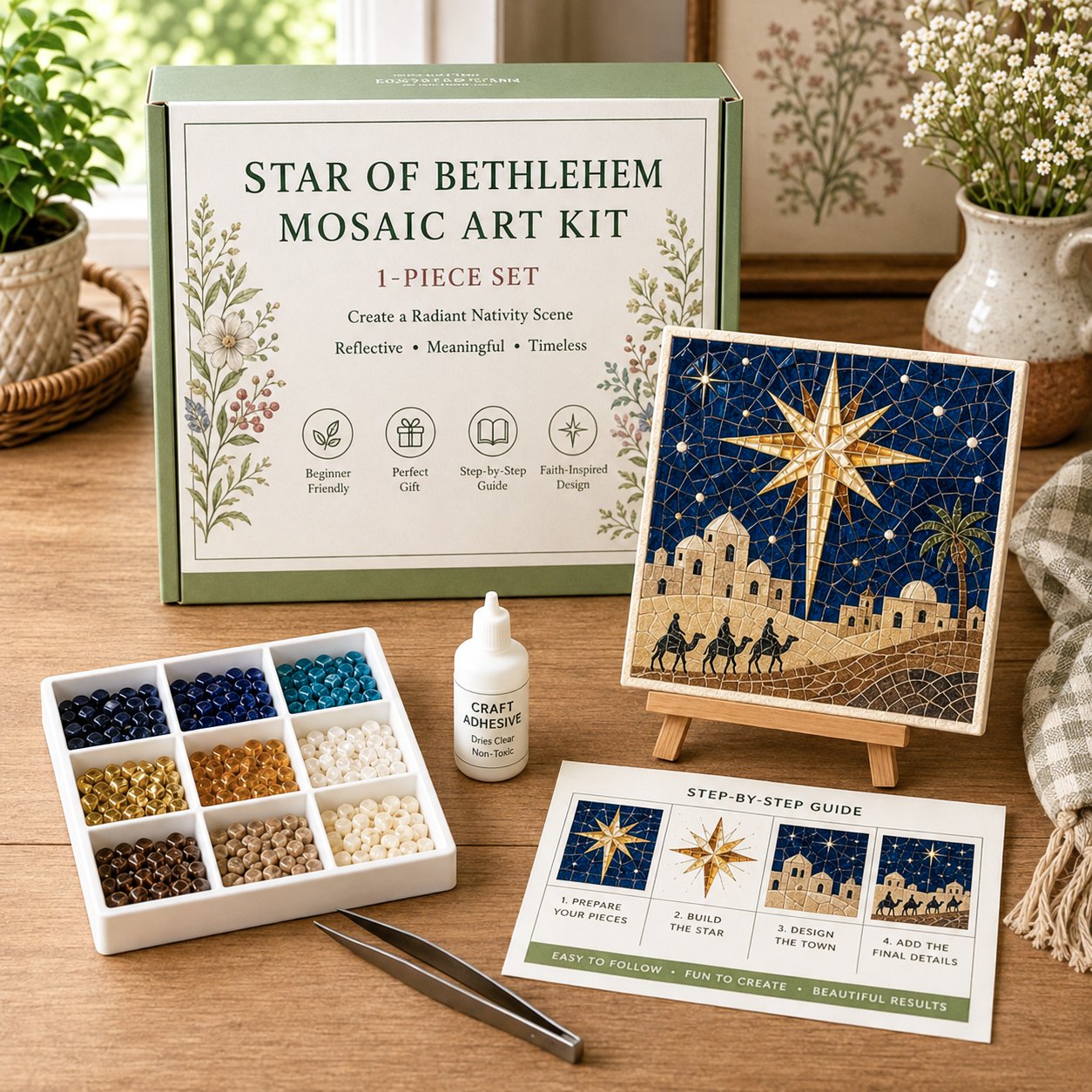 💥Nativity Sea Glass Art Kit