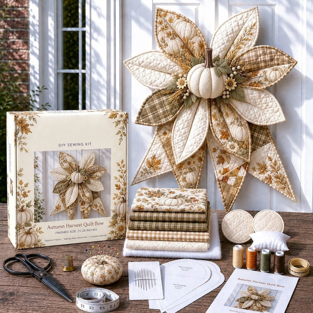 Large Patchwork Bow Sewing Kit