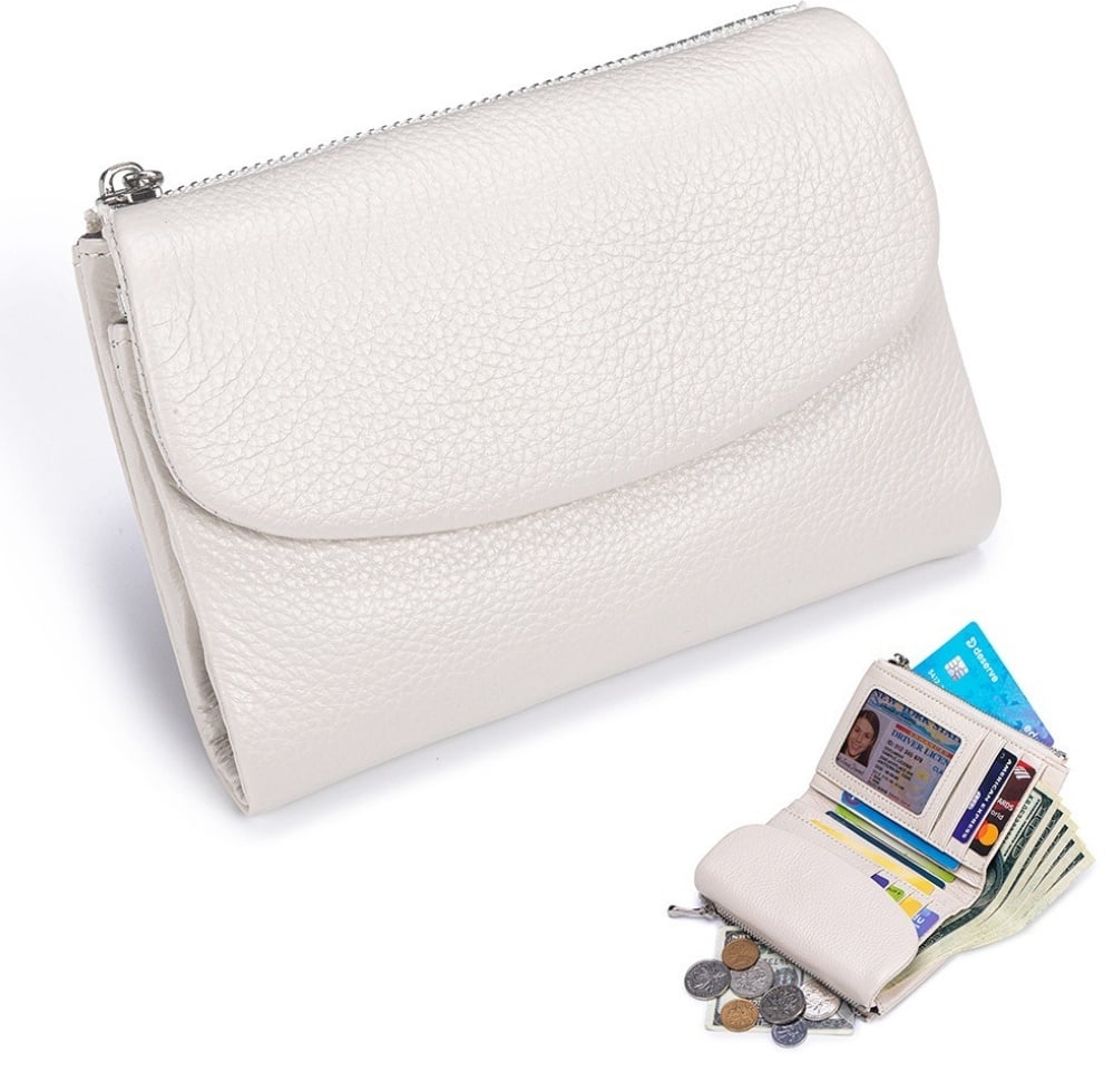 🔥⏰Unisex Pebble Real Leather RFID Wallet🔥