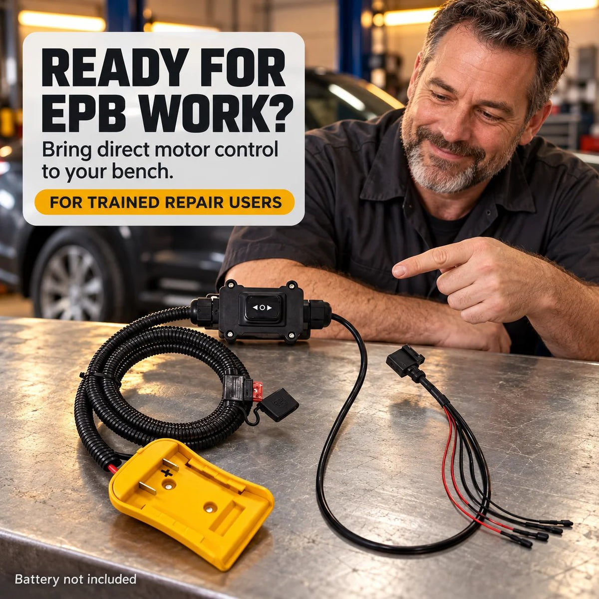 🔧 12–24V EPB Emergency Release & Service Tool – Direct Forward & Reverse Motor Control