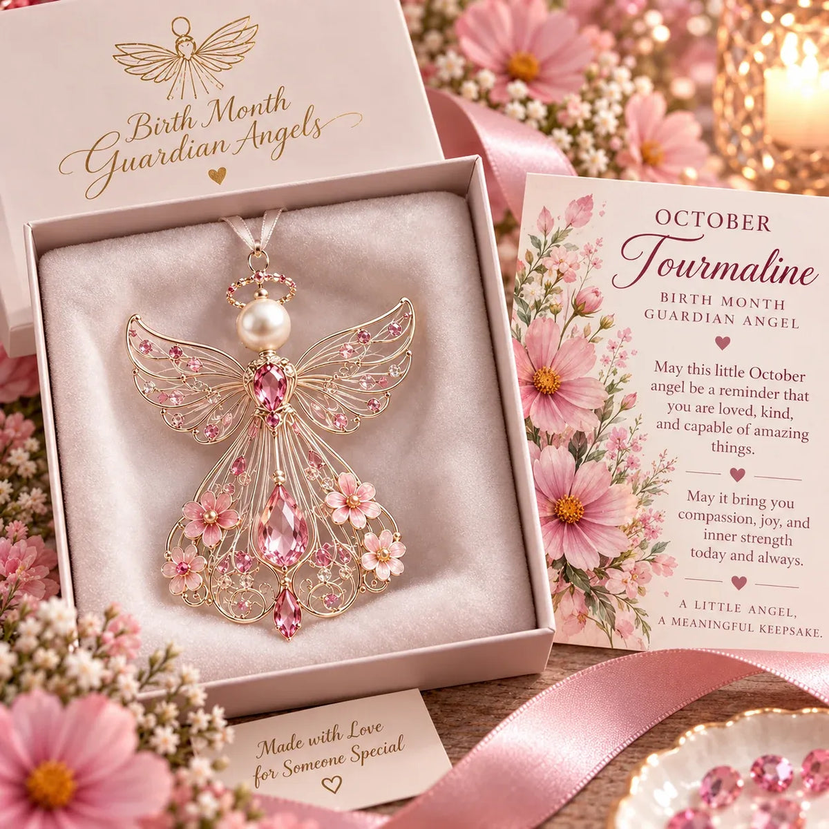⏳ Last Day 49% OFF – 👼 Birth Month Guardian Angel | 12 Birthstone-Inspired Keepsakes for Meaningful Gifts ✨