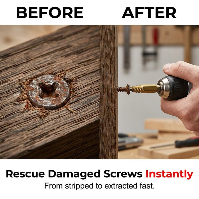 📢📢50% OFF !! ⏰High-Speed Steel Bolt & Screw Remover Kit