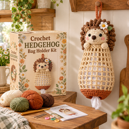 🔥 LAST DAY 49% OFF | 🧶🐾 Cottage Critter Keepers™ | Crochet Animal Bag Holder DIY Kit – 11 Designs
