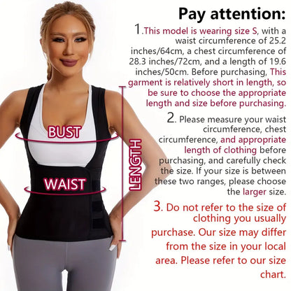 🔥 Women's Sweat Compression Shapewear Vest – Tummy Control & Sculpting Fit