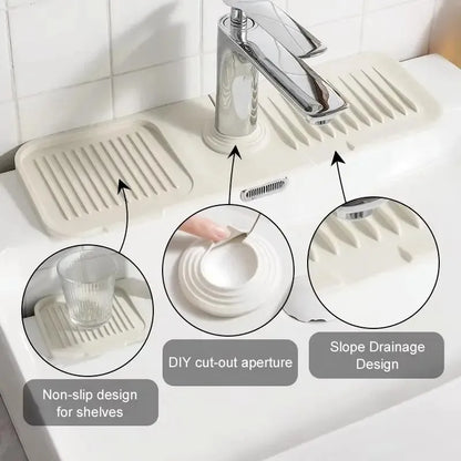🔥 BUY 1 GET 1 FREE💧 Silicone Sink Faucet Draining Mat