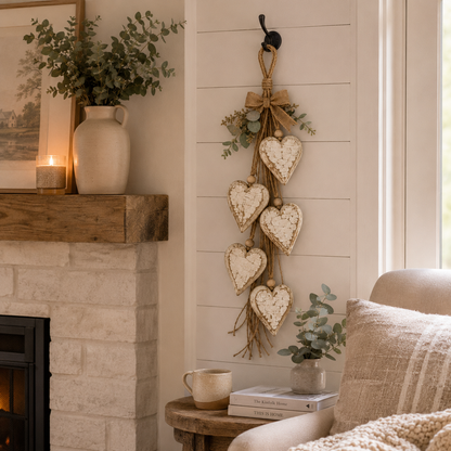 🍂🤎Hanging Heart Wall Decor