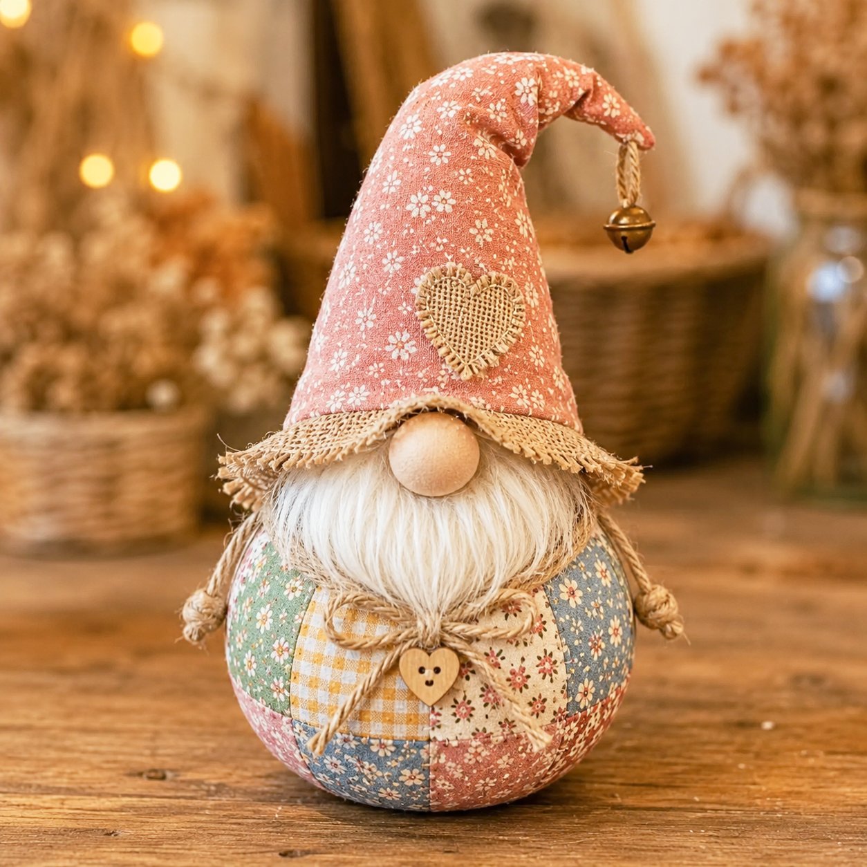 🎄 DIY Patchwork Fabric Doll Kit – Create Your Own Handmade Christmas Character