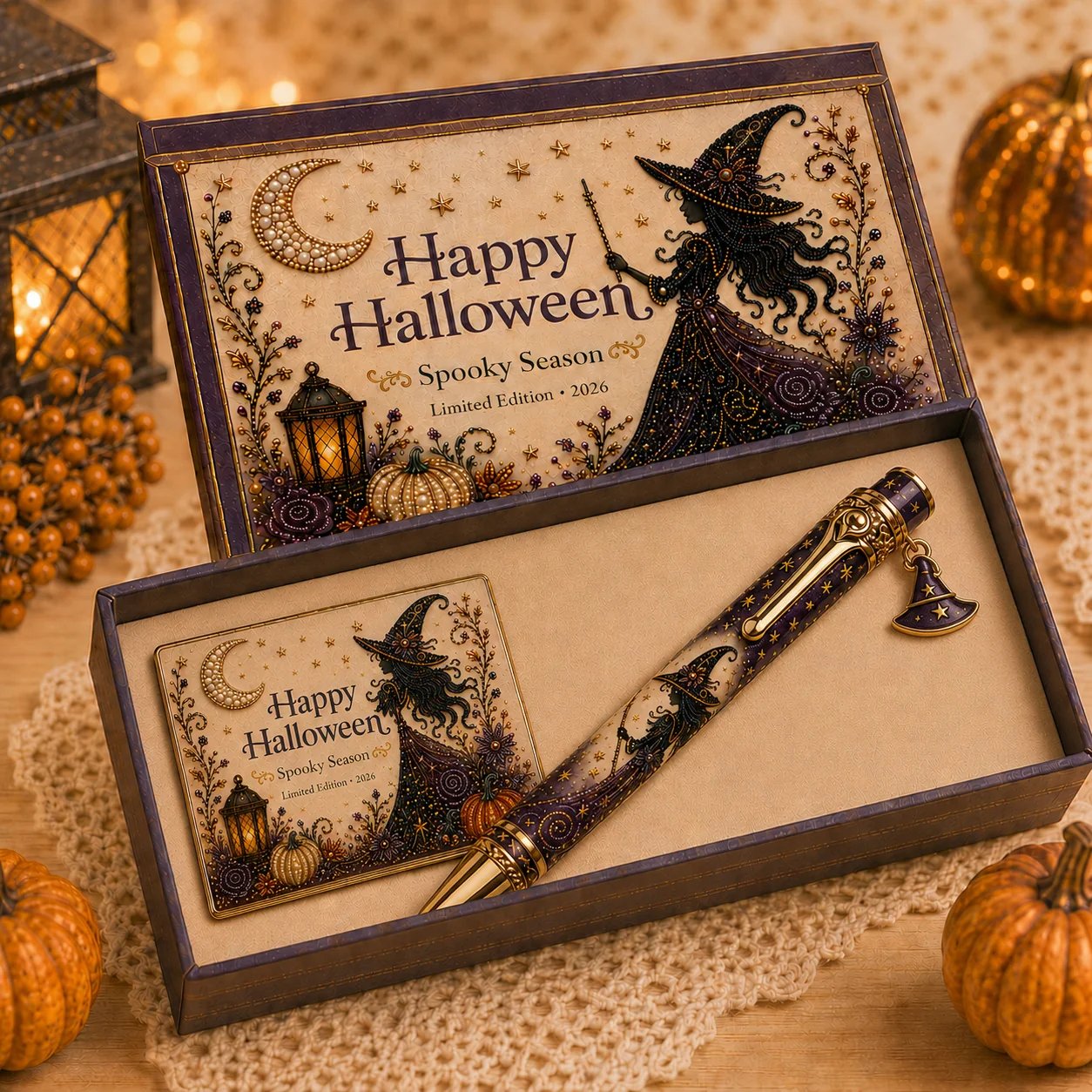 🎃🔮 Halloween Spooky Pen Gift Set