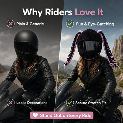 🏍Handmade Helmet Cover |Cute Knit Helmet Topper forMotorcycle & Bike Helmets
