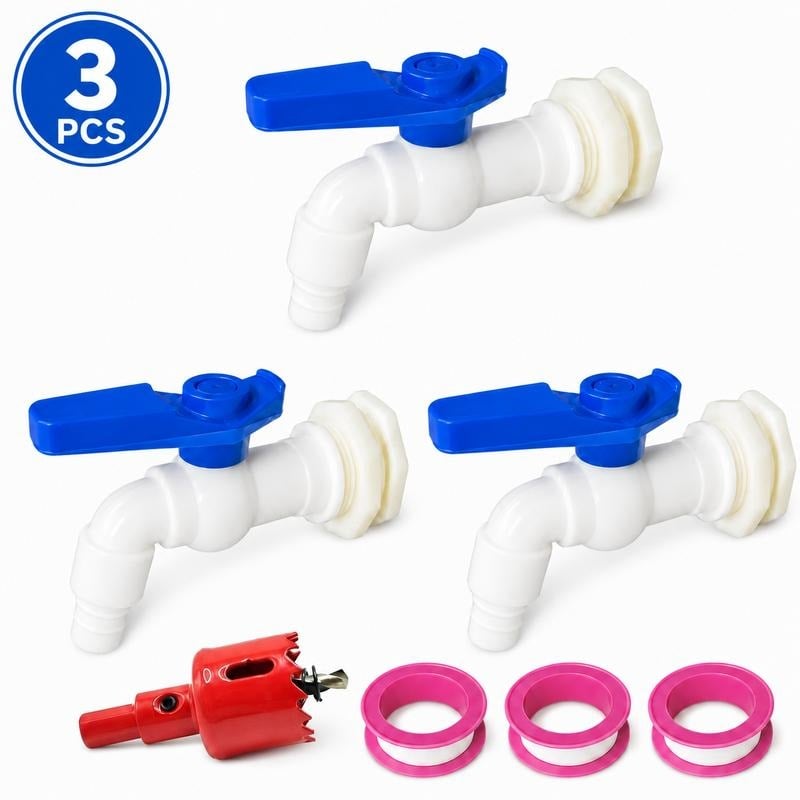 Rain Barrel Spigot Kit 💧 – Convenient Water Outlet Installation Set