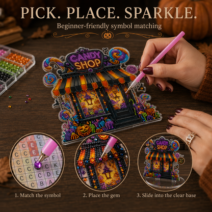 Sparkling Halloween Candy Shop Tabletop Decor Kit