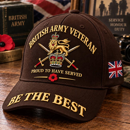 🎖️ British Army Veteran Cap – Proud to Have Served