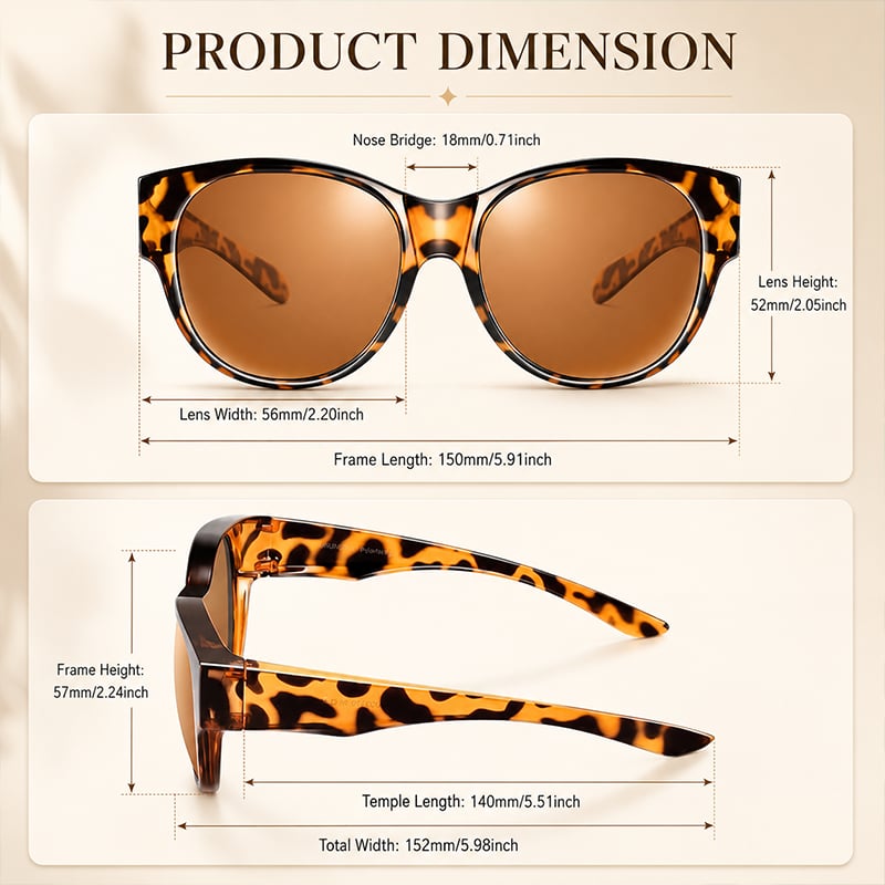 🎉😎2026 New Polarized UV400 Protection Trendy Round Cat-eye Sunglasses 🕶️