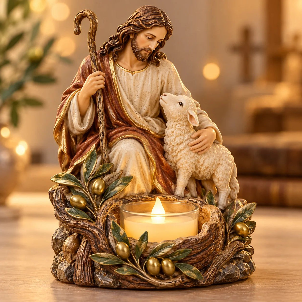 🎉Light of Faith™ – Sacred Christian Candle Holder ✝️🕯️
