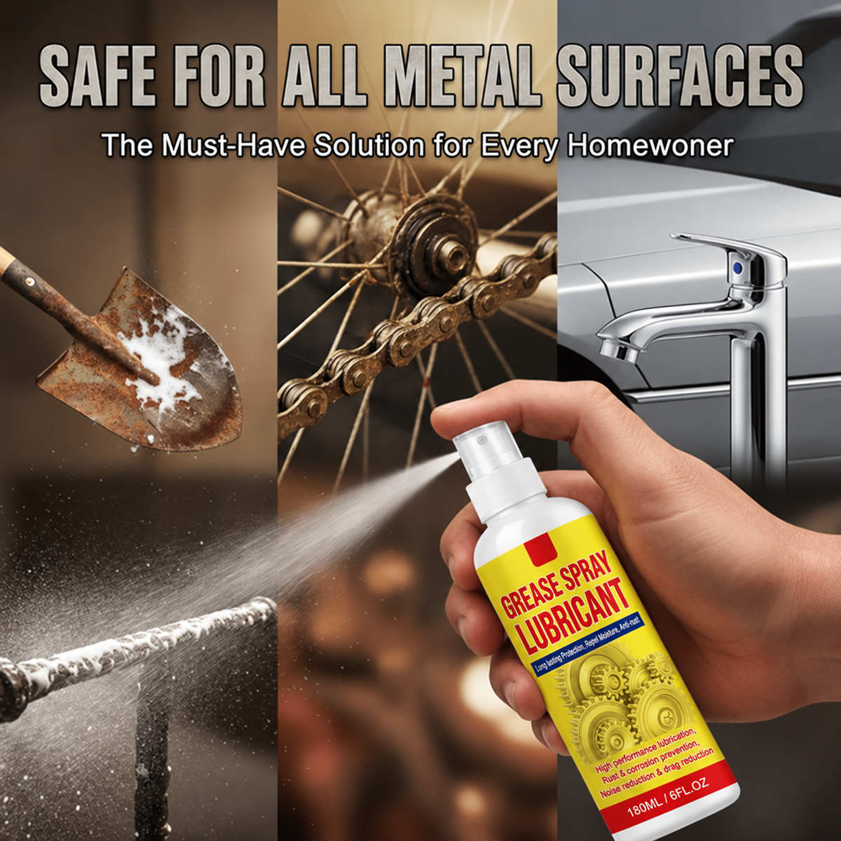 🔧 Anti-Rust Lubricant Spray & Rust Remover – Loosen Rust, Lubricate Metal & Help Protect Against Corrosion