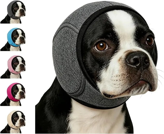 Calming Dog Ear Wrap | Noise-Reducing Ear Protection for Grooming, Bathing & Fireworks