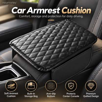 🚗 3-in-1 Car Armrest Cushion with Storage & Console Protection
