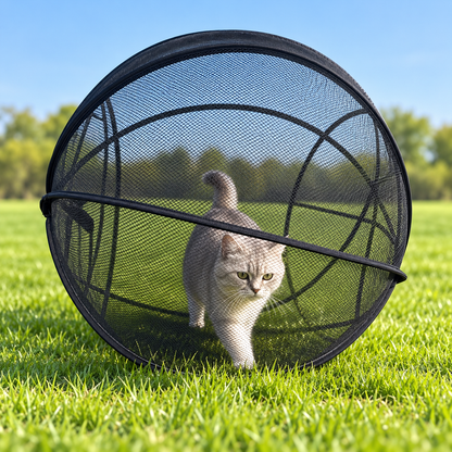 🐱🌿 FreshAir Cat Haven™ – Pop-Up Mesh Playpen