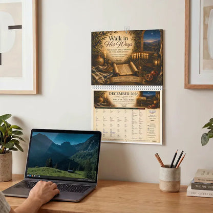 Biblical Hebrew Calendar 5787 | 2026-2027 Appointed Times Wall Calendar | Feast Days, Hebrew Dates and Shabbat